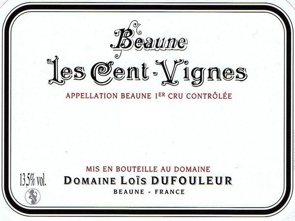 Beaune 1er Cru Cent Vignes 2017