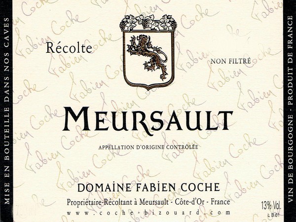 Meursault 2022 (Carton de 6 bouteilles)