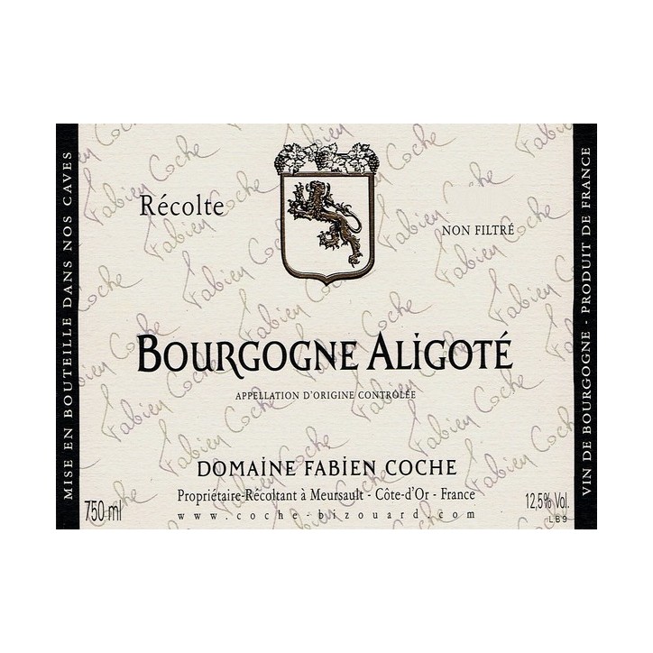 Bourgogne Aligoté 2022 ( carton de 6 bouteilles )