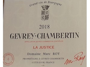 Gevrey-Chambertin La Justice 2020