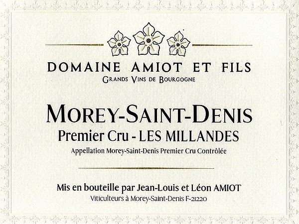Morey-Saint-Denis 1er Cru Les Millandes 2021