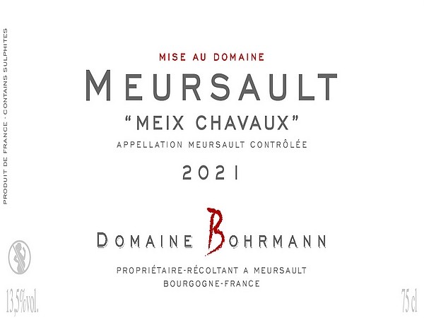 Meursault Meix Chavaux 2021