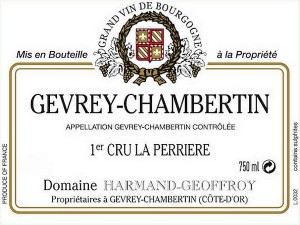 Gevrey-Chambertin 1er cru La Perrière 2020