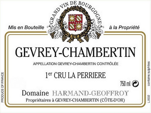 Gevrey-Chambertin 1er cru La Perrière 2020