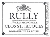 Rully 1er cru Clos Saint Jacques 2022