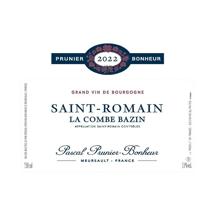 Saint-Romain Blanc La Combe Bazin 2022