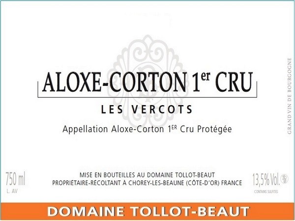 Aloxe-Corton 1er cru Les Vercots 2022