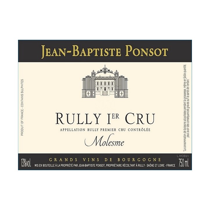 Rully Rouge 1er cru Molesmes 2022