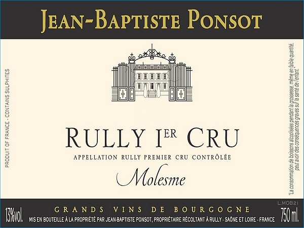 Rully Rouge 1er cru Molesmes 2022