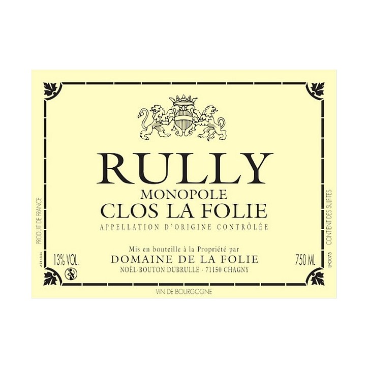 Rully Blanc Clos La folie 2023