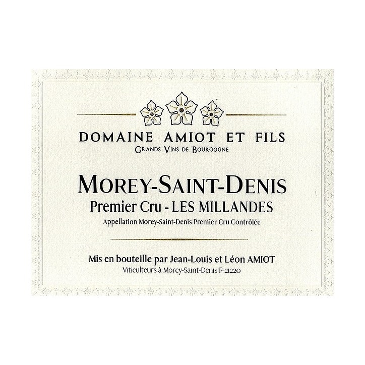 Morey Saint Denis 1er cru Les Millandes 2022