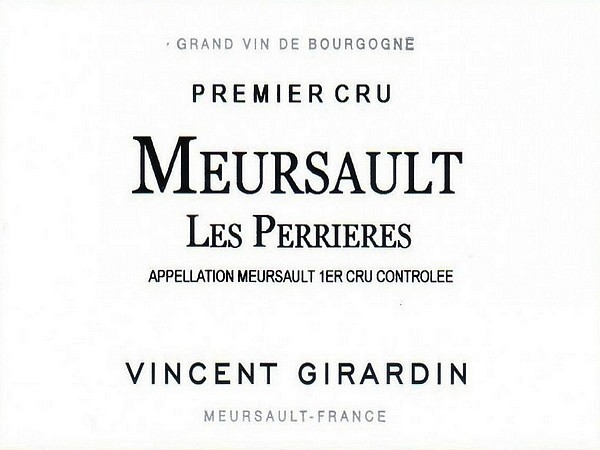 Meursault 1er cru Les Perrières 2020