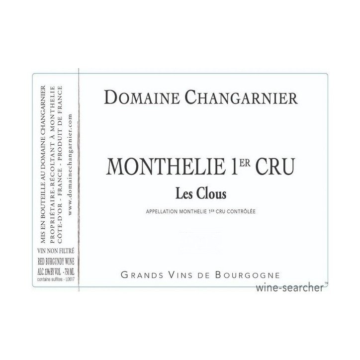 Monthelie 1er cru Les Clous 2022