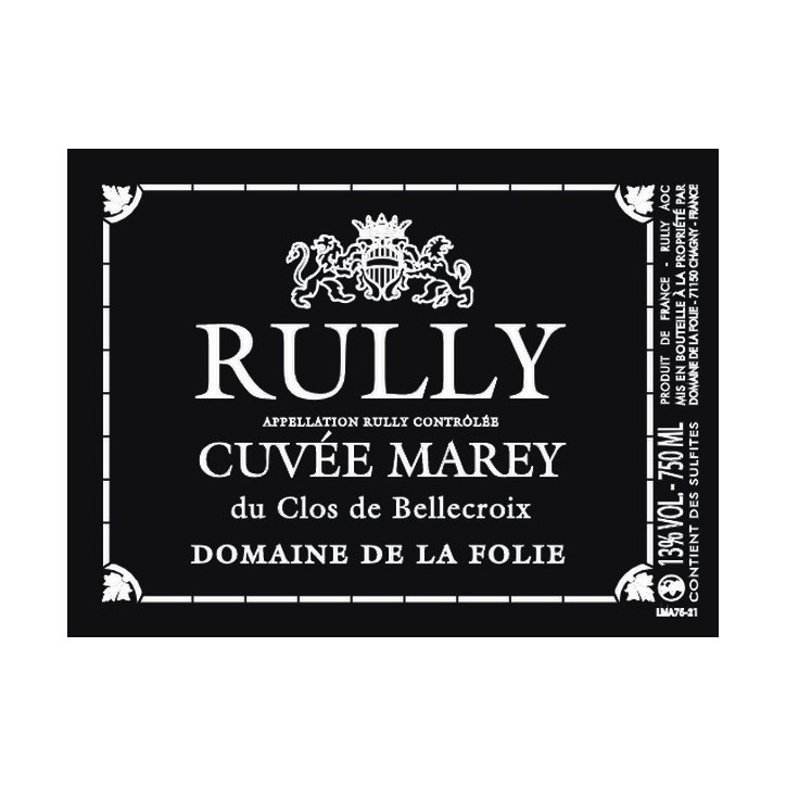 Rully Cuvée Marey 2022