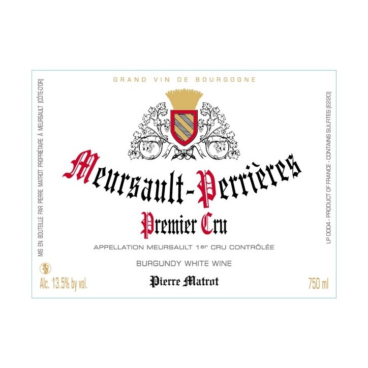 Meursault 1er cru Perrières 2022