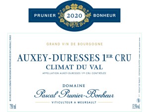 Auxey-Duresses 1er cru Rouge Climat du Val 2020