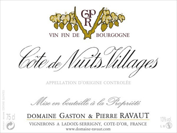 Côtes de Nuits Villages Rouge 2020