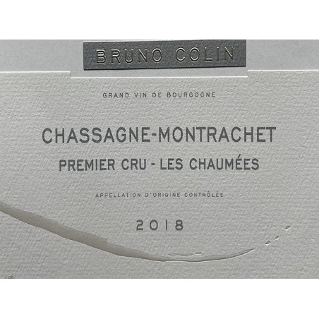 Chassagne-Montrachet 1er cru Blanc Les Chaumées 2018