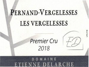 Pernand-Vergelesses 1er cru Les Vergelesses 2018