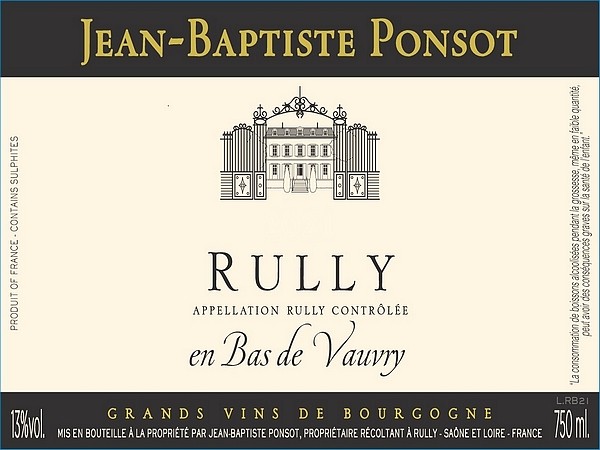 Rully Blanc Bas de Vauvry 2023