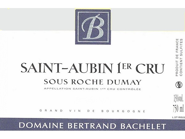 Saint-Aubin Blanc 1er cru Sous Roche Dumay 2023