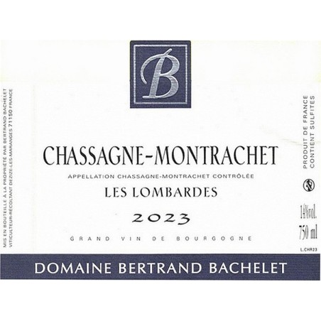 Chassagne-Montrachet rouge Les Lombardes 2023