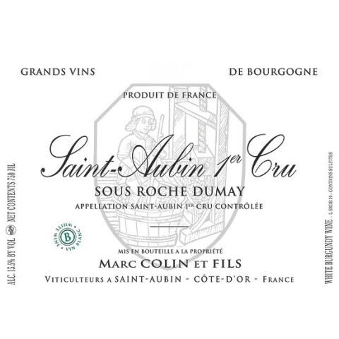 Saint-Aubin Blanc  1er cru Sous Roche Dumay 2024 COLIN Marc
