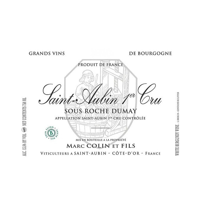 Saint-Aubin Blanc  1er cru Sous Roche Dumay 2024 COLIN Marc