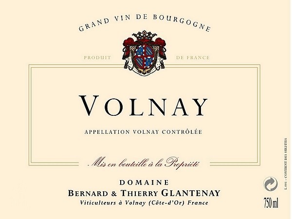 Volnay Vieilles Vignes 2023 GLANTENAY Thierry
