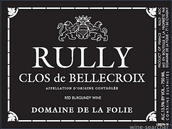 Rully Cuvée Marey 2023 Rouge La FOLIE Domaine