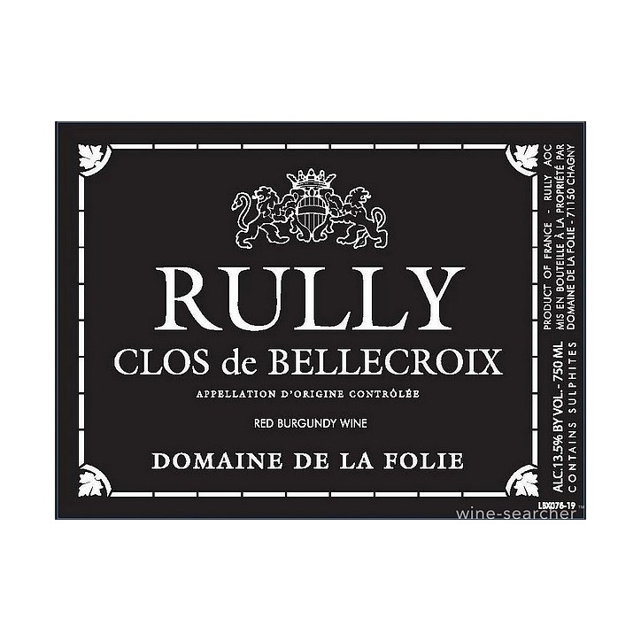Rully Cuvée Marey 2023 Rouge La FOLIE Domaine