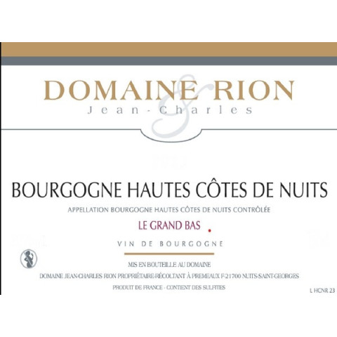 Magnum  Hautes Côtes de Nuits Le Grand Bas 2022 RION