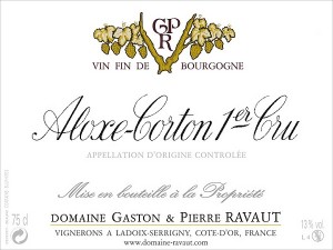 Aloxe-Corton 1er cru 2022 RAVAUT Gaston & Pierre