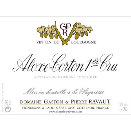 Aloxe-Corton 1er cru 2022 RAVAUT Gaston & Pierre