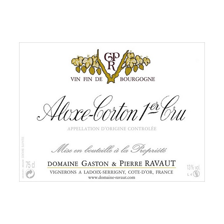Aloxe-Corton 1er cru 2022 RAVAUT Gaston & Pierre