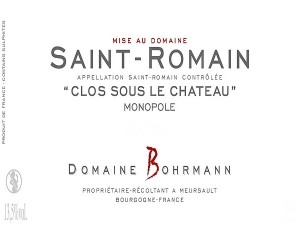 Magnum Saint-Romain Clos Sous le Château 2022 BOHRMANN