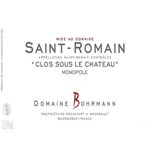 Magnum Saint-Romain Clos Sous le Château 2022 BOHRMANN