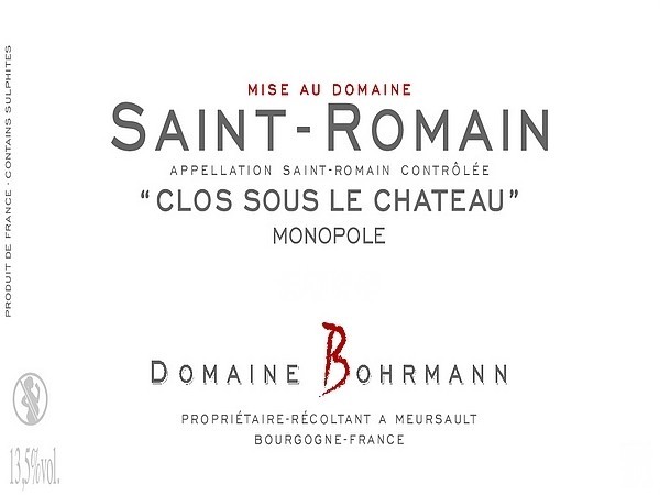 Magnum Saint-Romain Clos Sous le Château 2022 BOHRMANN