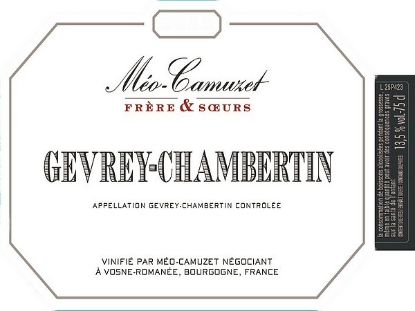 Gevrey-Chambertin 2023 MEO-CAMUZET