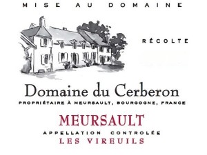 Meursault Les Vireuils 2023 CERBERON Domaine