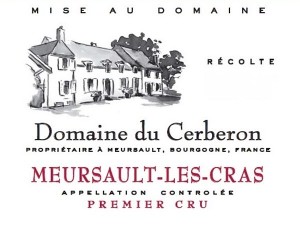 Meursault 1er cru Les-Cras 2023 CERBERON Domaine
