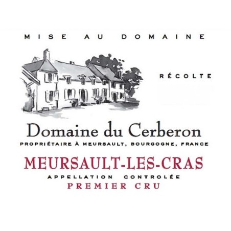 Meursault 1er cru Les-Cras 2023 CERBERON Domaine