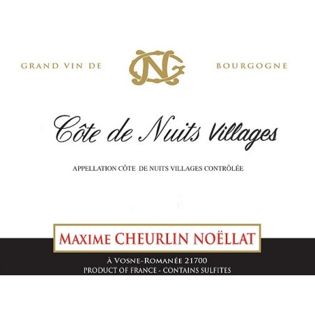 Côtes de Nuits Villages Rouge 2023 CHEURLIN NOELLAT Maxime