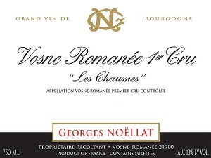 Vosne-Romanée 1er cru Les Chaumes 2023  NOELLAT Georges
