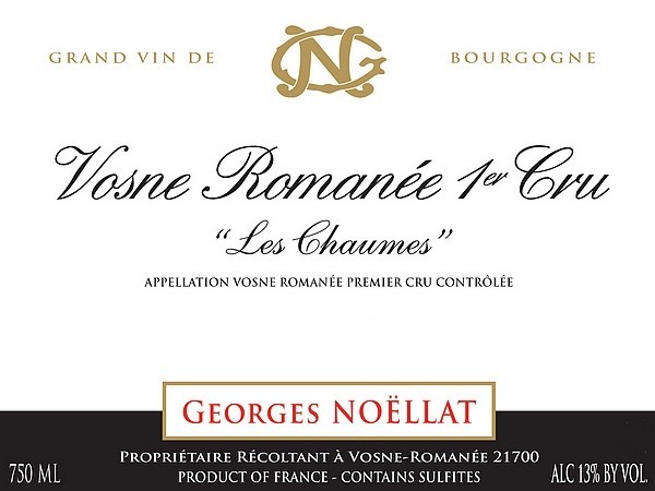 Vosne-Romanée 1er cru Les Chaumes 2023  NOELLAT Georges