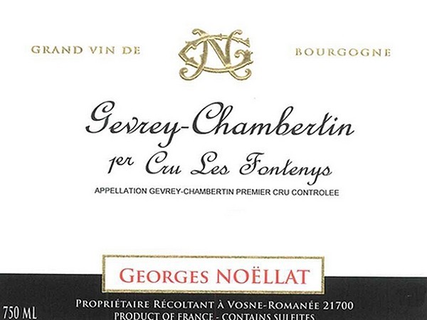Gevrey-Chambertin 1er cru Les Fontenys 2023 NOELLAT Georges