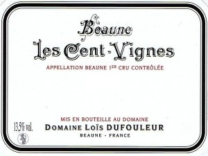 Beaune 1er Cru Cent Vignes 2018 DUFOULEUR Loïs