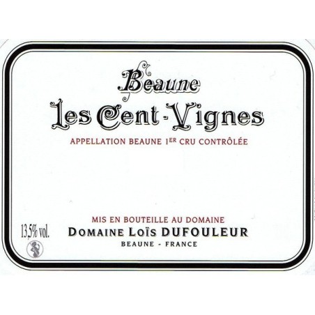 Beaune 1er Cru Cent Vignes 2018 DUFOULEUR Loïs