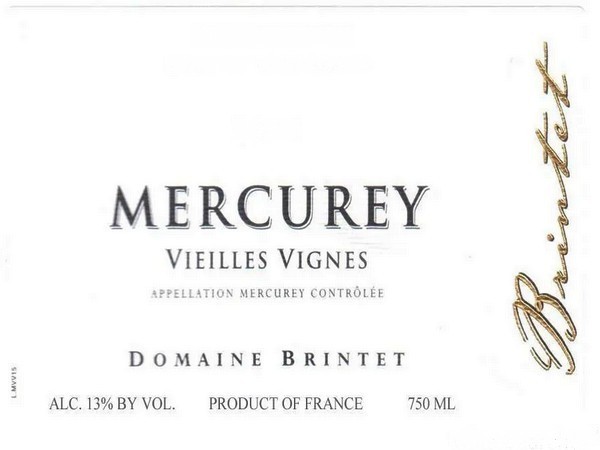 Mercurey Vieilles Vignes Rouge 2023 BRINTET