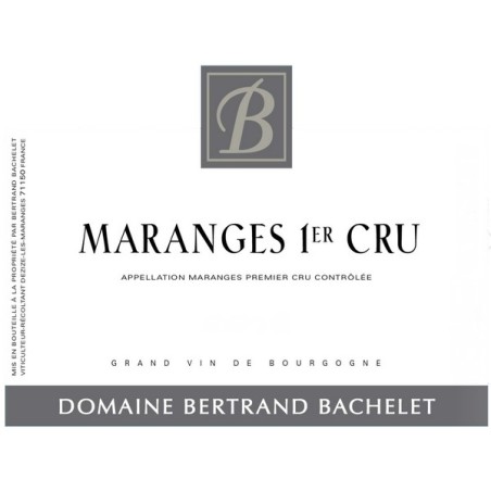Maranges 1er cru La Fussière 2023 BACHELET Bertrand